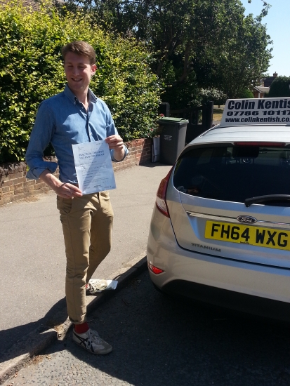 10 July 2015 - Tim passed with 6 minor driving faults Well done Time that was a really good result