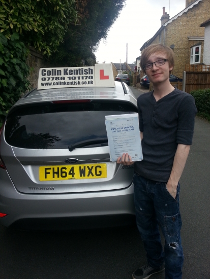 10 August 2015 - James passed with only 3 minor driving faults Well done James that was an excellent result
