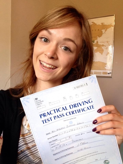 19 August 2014 - Katie passed in Sevenoaks driving her own car Well done Katie that was an excellent result Drive safely<br />
<br />

<br />
<br />
Passed Thank you so much for all your help Katie