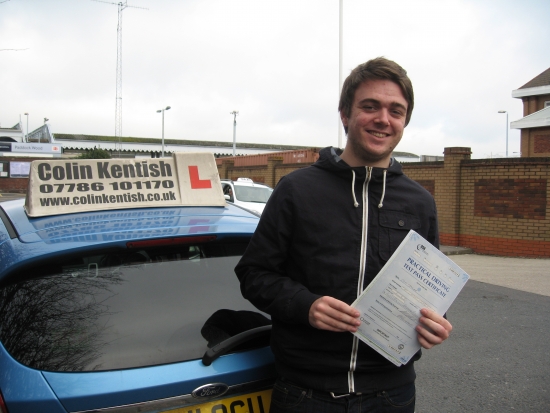 11 January 2013 - Sam passed 1st time with only 5 minor driving faults Well done Sam that was a really good result