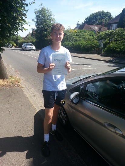 11 June 2018 - Tom passed 1st time. Well done Tom, that was a really good result.