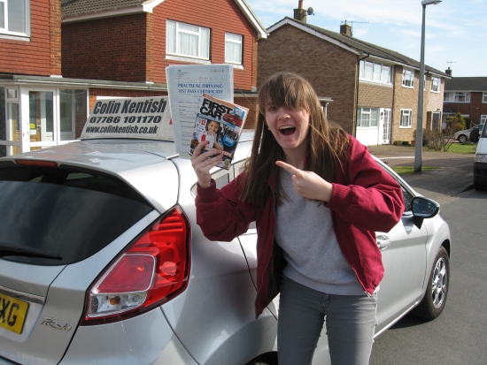 12 March 2015 - Katherine passed 1st time with just 7 minor driving faults Well done Katherine that was a really good result