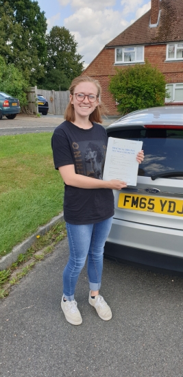 13 August 2019 - Katie passed 1st time with only 4 minor driving faults! Well done Katie, that was an excellent result.