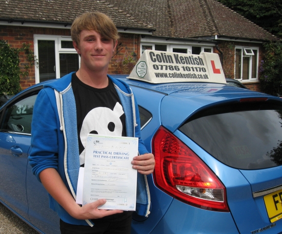13 August 2012 - Kyle passed with only 4 minor driving faults Well done Kyle that was an excellent and well deserved result