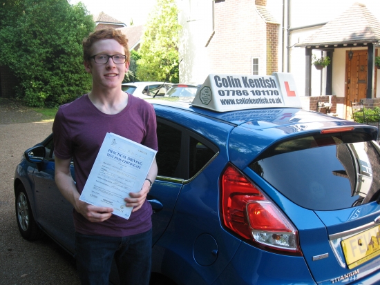 13 June 2014 - Rory passed 1st time with only 4 minor driving faults Well done Rory that was an excellent result