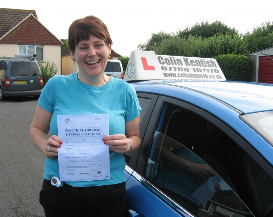 14 August 2012 - Lesley passed with just 2 minor driving faults Well done Lesley that was a brilliant result<br />
<br />

<br />
<br />
I started driving 2 years ago in Maidstone and then moved back to Kemsing where I needed to find a new instructor I was pointed in the direction of one instructor who passed my details onto Colin<br />
<br />
Colin is a very kind and patient person and from day 1 he has made me feel comfort