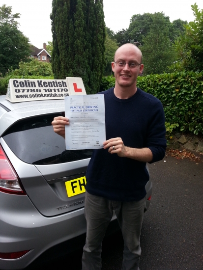 15 July 2015 - Will passed with only 3 minor driving faults Well done Will that was an excellent result