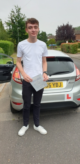 18 July 2109 - Aaron passed 1st time with only 3 minor driving faults! Well done Aaron, that was an excellent result.