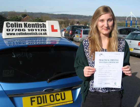 20 February 2012 - Ella passed 1st time with only 5 minor driving faults Well done Ella that was a really good result