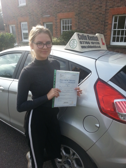 20 September 2017 - Lois passed 1st time with only 5 minor driving faults Well done Lois that was an excellent result
