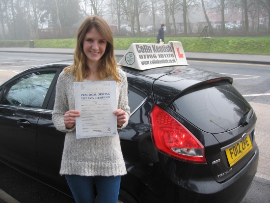 21 January 2014 - Rhia passed 1st time with only 4 minor driving faults Well done Rhia that was an excellent result