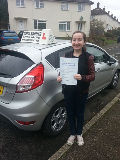 21 February 2017 - Isabelle passed 1st time with only 4 minor driving faults Well done Isabelle that was an excellent result