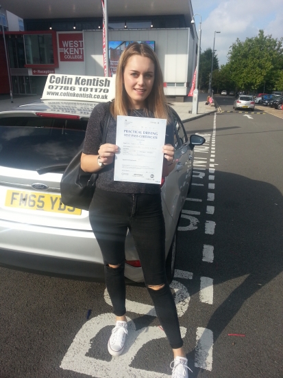 21 September 2016 - Issy passed 1st time with only 5 minor driving faults Well done Issy that was an excellent result