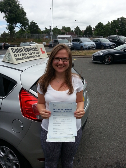 22 July 2015 - Elizabeth passed 1st time with only 2 minor driving faults Well done Lizzie that was an excellent result