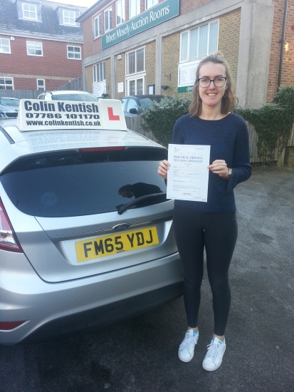 23 January 2017 - Joanna passed 1st time with only 5 minor driving faults Well done Joanna that was an excellent result