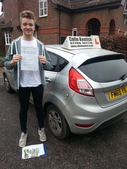 26 January 2017 - Jack passed 1st time with ZERO driving faults Well done Jack that was an absolutely brilliant result
