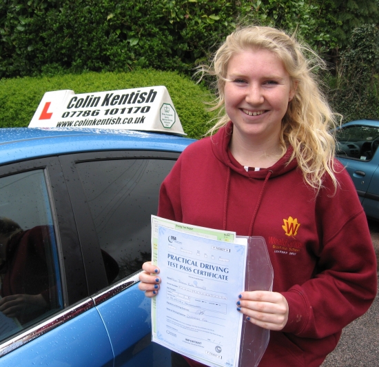 26 April 2012 - Jess passed first time with only 2 minor driving faults Well done Jess that was a brilliant result