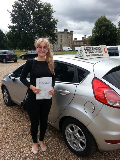 27 July 2015 - Katie passed 1st time with only 3 minor driving faults Well done Katie that was an excellent result