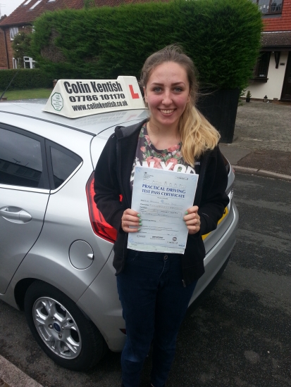 27 July 2016 - Michaela passed 1st time with only 3 minor driving faults Well done Michaela that was an excellent result