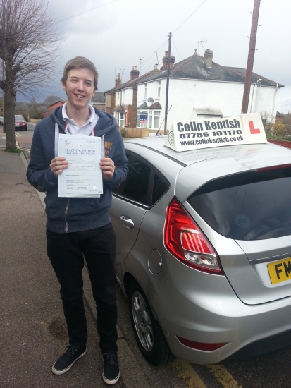 29 March 2016 - Alex passed 1st time with only 1 minor driving fault Well done Alex that was a brilliant result