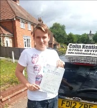 29 July 2013 - Shaun passed with only 2 minor driving faults Well done Shaun that was an excellent result