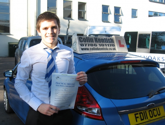 30 November 2012 - Jake passed 1st time with only 4 minor driving faults Well done Jake that was an excellent result