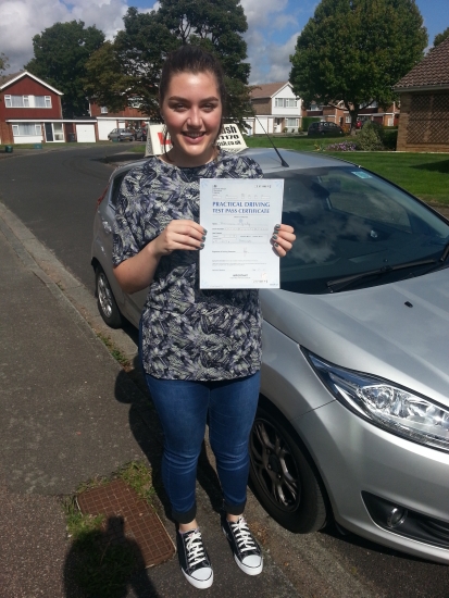 31 August 2017 - Frankie passed 1st time with only 3 minor driving faults Well done Frankie that was an excellent result