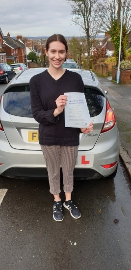13 February 2020 - Anna passed with only 3 minor driver faults! Well done Anna, that was an excellent result.