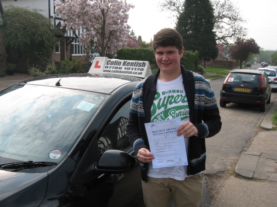 18 April 2011 - Harry passed first time with just 8 minor driving faults Well done Harry thats a really good result