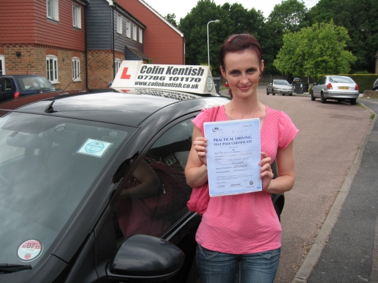 09 June 2011 - Lucia passed with just 3 minor driving faults Well done Lucia that was a brilliant result