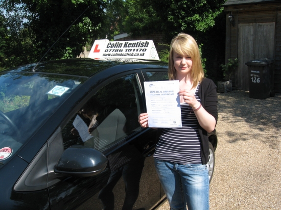 04 July 2011 - Zoe passed first time with just 2 minor driving faults Well done Zoe that was an excellent result