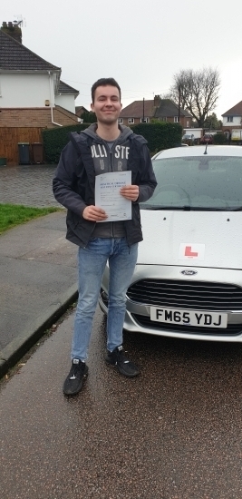 15 January 2020 - Miles passed in Sevenoaks with only 5 minor driving faults! Well done Miles, that was a really good result.