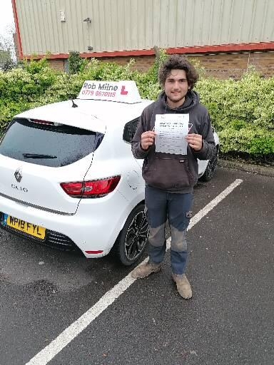 Many congratulations to a very happy Alfie Briggs of Wrington on an excellent drive and well deserved 1st time pass at Weston-super-Mare on 28th April