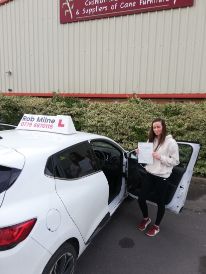 Many congratulations to a delighted Lene Parry of Clevedon on an excellent drive and well deserved 1st time pass at Weston-super-Mare on 13th February