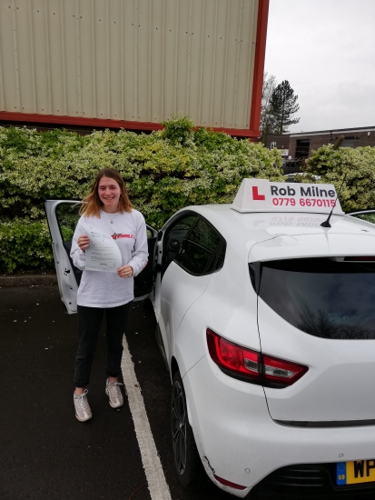 Many congratulations to a delighted Olivia Green of Congresbury on a fantastic drive and well deserved 1st time pass at Weston-super-Mare on 9th May