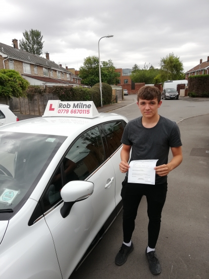 Many congratulations to Tyler Williams of Clevedon on an excellent drive and well deserved 1st time pass at Weston-super-Mare on 4th June.