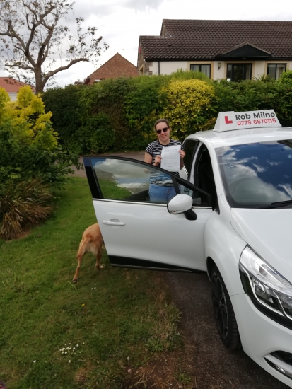 Many congratulations to a delighted Georgia Robinson of Wrington on an excellent drive and well deserved 1st time pass at Weston-super-Mare on 6th June 2019