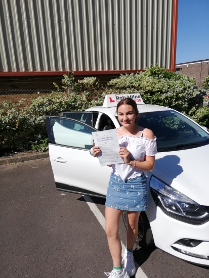 Many congratulations to a very happy Lizzie Haigh of Claverham who deservedly passed her driving test 1st time at Weston-super-Mare on July 2nd. A fantastic drive, Lizzie passed with ZERO faults