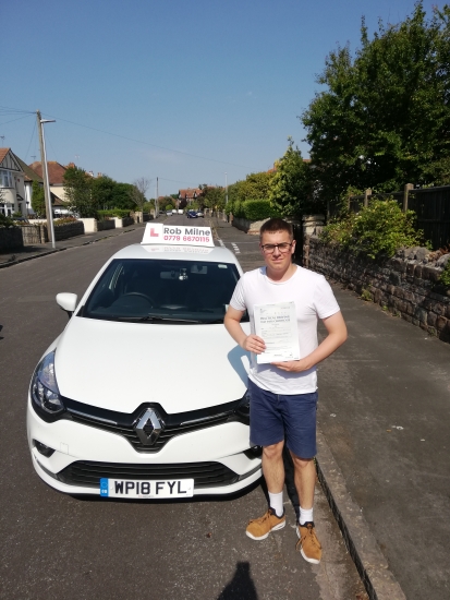 Many congratulations to a delighted Joe Oxley on an excellent drive and well deserved pass at Weston-super-Mare on 25th July