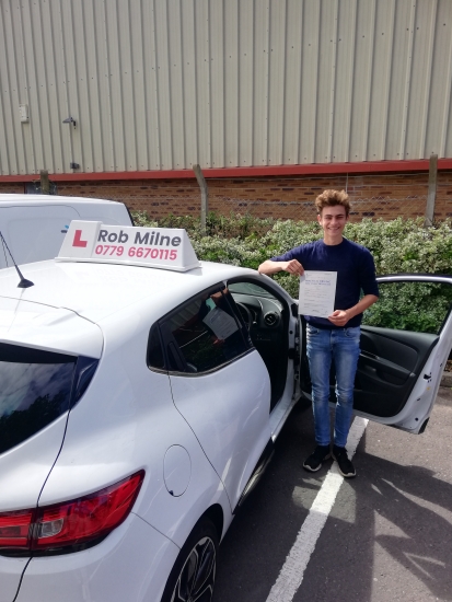 Many congratulations to a delighted Joel Hughes of Wrington on an excellent drive and well deserved 1st time pass at Weston-super-Mare on 7th August.
