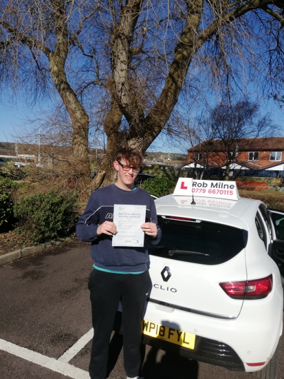 Many congratulations to a delighted James Caddick of Sandford on an excellent drive and well deserved 1st time pass in Weston-super-Mare on 27th February