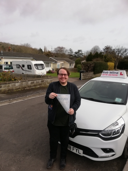 Many congratulations to a very happy Jackson Leavey of Clevedon on an excellent drive and well deserved 1st time pass at Weston-super-Mare on March 9th.