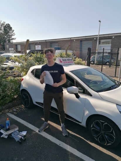 Many congratulations to Lucas Hayles of Clevedon on an excellent drive and well deserved 1st time pass at Weston-super-Mare on 14th September