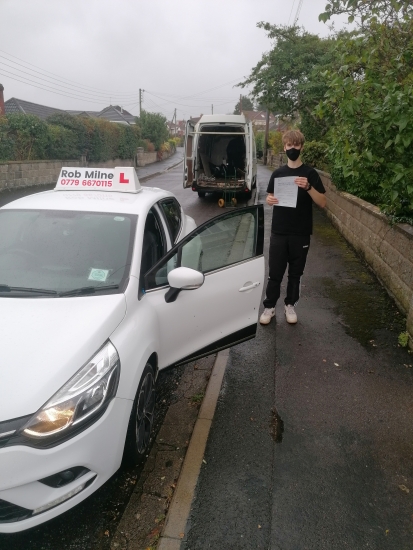 Many congratulations to a very happy Dan Payne of Clevedon on an excellent drive and well deserved 1st time pass at Weston-super-Mare on 3rd October 2020