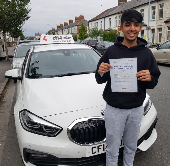 *** Many Congratulations To Ali, Passing In Cardiff Today On His First Attempt With Just 18Hrs Of Driving Lessons! Fantastic Student -  A Hard Test Route, And A ´Real´ Emergency Stop To Deal With. <br />
<br />
Drive Safely, Keep Up With The Boxing, And Enjoy That New Car When It Eventually Arrives! ***