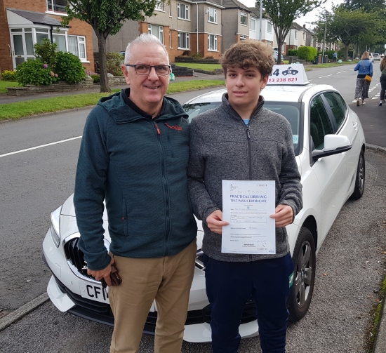 Many Congratulations To Ed, Shown Here With His Proud Dad, Passing On His First Attempt With Just 4 DF. Fantastic Day, Even Had To Miss A Bit Of Business Studies From School To Take Test, But I´m Sure Your Teacher All Agree, PASSING mAKES gOOD bUSINESS seNSE!Best Wishes Barry 🏎 😎👍