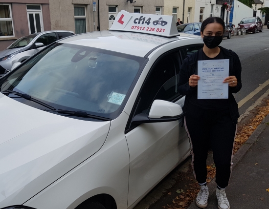 *** Yet Another Terrific Day With Nefisah Passing On Her First Attempt Today In Cardiff - Being A Little Shy Keeping Her Mask On, But None The Less, One Big Happy Smile Hiding Behind It! Drive Safely, And Ask Your Husband To Buy You A New Car! 🏎 ***<br />
<br />
Take Care Barry x 😎