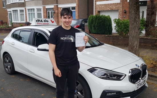 Many Congratulations To Jac, Passing Today In Cardiff, On His Very First Attempt, With Just 13.50Hrs Of Lessons!😇 I know, That Doesn´t Make Sense, But Some People Simply Are Born To Drive - And Jac Falls Into That Category.<br />
<br />
Every Time We Had A Lesson I Would Think, We Need To Do This / That Etc, But When Challenged, Jac Did It All Easily. I Wish All My Students Were So Simple To Teach.