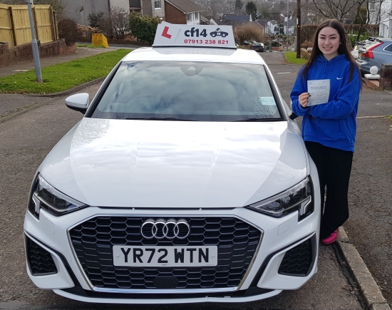 More Congratulations Today Go To Gwen, Passing On Her First Attempt With Just 1 Driving Fault FAB! Super Easy For Gwen, We Must Say Thanks To Her Dad, Taking Her Out For Additional Support & Training. All She Needs To Do Now Is Get Accepted For Medical School, And That Will Be A Fantastic Year For Her.<br />
Congratulations Again, Good Luck With Your Exams, And Enjoy Your FULL Driving Licence When 