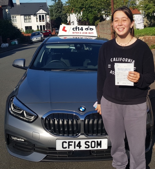 Many Congratulations To Ruby, Passing In Cardiff Today - Finishing Just In Time To Go To School At 10am And Tell Everybody What A Great Morning She´s Had 👍She Joins Her Sister & Brother Who Both Previously Passed With Us, And Finally Her Parents Can Relax Knowing They are All Done.Good Luck Ruby With Your Last Year In School, Work Hard Like You Did In Your Lessons & Soon You&a